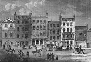 Régi házak Pall Mallban, Westminster, London, 1830 1878 alkotó: Unbekannt