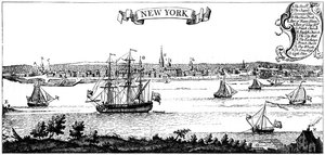 New York régi képe, 1730 c1880 alkotó: Unbekannt