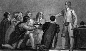 Oliver Cromwell elutasítja a koronát, 1650-es évek alkotó: Unbekannt
