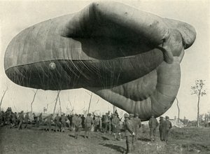Egyik megfigyelő léggömbünk, 1919. alkotó: Unbekannt