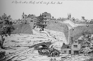 Az egyik erőd, amelyet a Parlament épített London védelmére a polgárháború idején, 1808-ban, alkotó: Unbekannt
