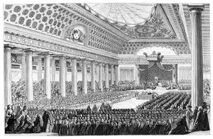 Az Estates General megnyitása, Versailles, 1789, 1885 alkotó: Unbekannt