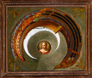 Optical Illusions Egy hajó anamorf festménye, c 1744-1774 alkotó: Unbekannt