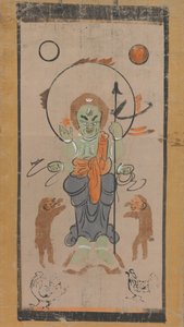 Otsu-e-of-írott dokumentum Yaksha Vaj et al. És k-személy, 17. sor ry. alkotó: Unbekannt