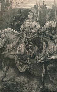 Otterburn – A Hotspur előretörése, 1388, 1910 alkotó: Unbekannt