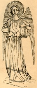 Fra Angelico által festett angyal vázlatos másolata, 1881. alkotó: Unbekannt