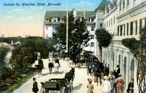 A Hamilton Hotelen kívül, Bermuda, 1900-as évek alkotó: Unbekannt