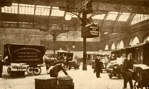 Felső elektromos csomagszállító, Victoria pályaudvar, Manchester, 1930. alkotó: Unbekannt