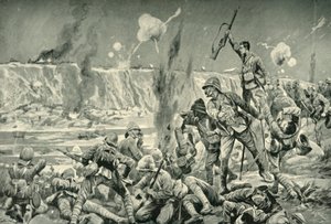 Paardeberg: A Cronjes-pozíció elleni támadás, 1901. alkotó: Unbekannt