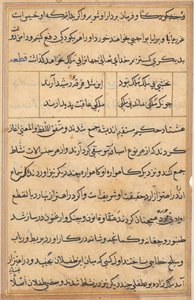 Oldal a Papagáj meséiből Tuti-nama: szövegoldal, c. 1560. alkotó: Unbekannt