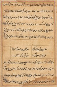 Oldal a Papagáj meséiből Tuti-nama: szövegoldal, c. 1560. alkotó: Unbekannt