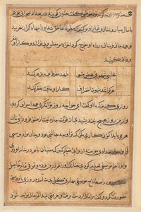 Oldal a Papagáj meséiből Tuti-nama: szövegoldal, c. 1560. alkotó: Unbekannt