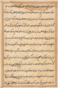 Oldal a Papagáj meséiből Tuti-nama: szövegoldal, c. 1560. alkotó: Unbekannt