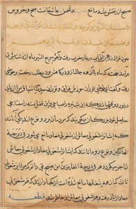 Oldal a Papagáj meséiből Tuti-nama: szövegoldal, c. 1560. alkotó: Unbekannt