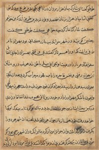 Oldal a Papagáj meséiből Tuti-nama: szövegoldal, c. 1560. alkotó: Unbekannt
