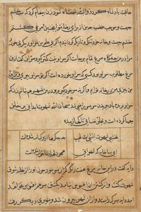 Oldal a Papagáj meséiből Tuti-nama: szövegoldal, c. 1560. alkotó: Unbekannt