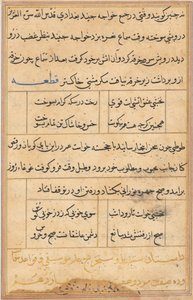 Oldal a Papagáj meséiből Tuti-nama: szövegoldal, c. 1560. alkotó: Unbekannt