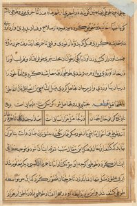 Oldal a Papagáj meséiből Tuti-nama: szövegoldal, c. 1560. alkotó: Unbekannt
