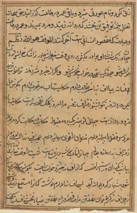 Oldal a Papagáj meséiből Tuti-nama: szövegoldal, c. 1560. alkotó: Unbekannt