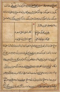 Oldal a Papagáj meséiből Tuti-nama: szövegoldal, c. 1560. alkotó: Unbekannt