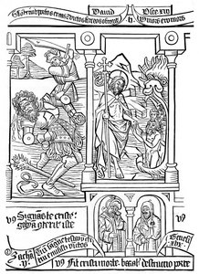 Lap a Biblia Pauperumból, 15. század, 1870 alkotó: Unbekannt