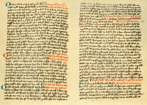 Oldalak az Osney Abbey kartuláriumából, c1275 1886 alkotó: Unbekannt