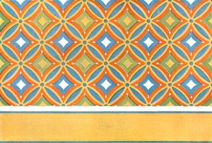 Festett mennyezet Amenemhet sírjában, Thébában, Egyiptomban, 1928. alkotó: Unbekannt