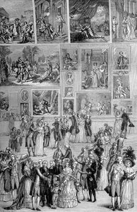 Festménykiállítás, Louvre, Párizs, 1737 1882-1884 alkotó: Unbekannt