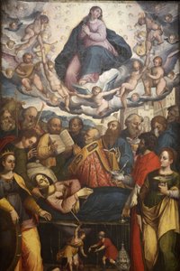 Festmény a San Francesco templomban, Gallipoli, Puglia : Mária halála, Gallipoli, Olaszország alkotó: Unbekannt