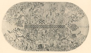 Festmény az igazságszolgáltatás csarnokának mennyezetéről, 1907. 3. sz. alkotó: Unbekannt