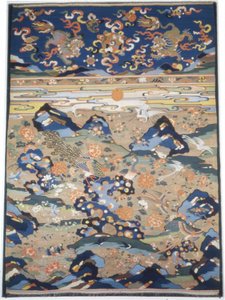 Panel Furnishing Fabric, Kína, Késő-Ming-dinasztia 1368-1644Qing-dinasztia 1644-1911... alkotó: Unbekannt