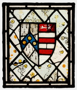 Panel Johnson heraldikai pajzsával, brit, kb. 1500. alkotó: Unbekannt