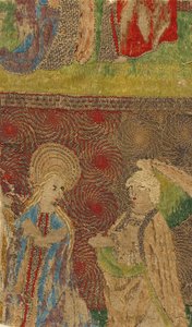 Panel Szűzanyával és Gábriel Angyali üdvözlettel, német, 15. század. alkotó: Unbekannt