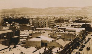 Panoráma Adelaide-ről és a dombokról, Dél-Ausztrália, 19. század vége – 20. század eleje alkotó: Unbekannt