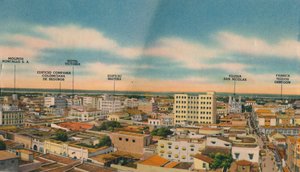 Panoráma Barranquilla központi szektoráról, 1940-es évek alkotó: Unbekannt
