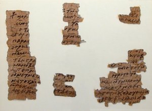 Papirusztöredékek, kopt, 7. század. alkotó: Unbekannt