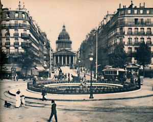 Párizs. - Rue Soufflot és a Pantheon. - ND, c1910. alkotó: Unbekannt