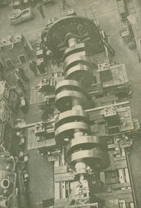 Az M.V. főtengelyének egy része Britannic White Star, 27 000 tonna, 1930. alkotó: Unbekannt