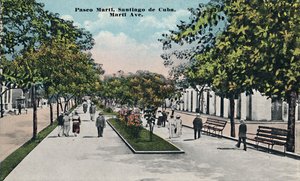 Paseo Martí, Santiago de Cuba, 1910. alkotó: Unbekannt