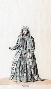 Türelem, jelmeztervezés Shakespeare VIII. Henrik drámájához, XIX alkotó: Unbekannt