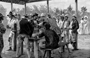 Fizető nyugat-indiai munkások, 1888 alkotó: Unbekannt