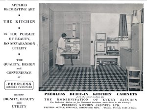 Páratlan beépített konyhai szekrények, 1935 alkotó: Unbekannt