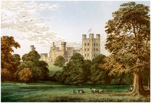 Penrhyn kastély, Caernarvonshire, Wales, Lord Penrhyn otthona, 1880 alkotó: Unbekannt