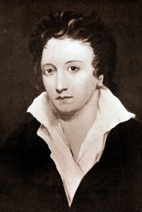 Percy Bysshe Shelley, angol romantikus költő, 19. század alkotó: Unbekannt
