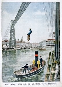 A személy 55 méterre zuhan Portside-tól, Rouen, 1901 alkotó: Unbekannt
