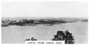 Perth a Kings Parkból, Nyugat-Ausztráliából, 1928 alkotó: Unbekannt