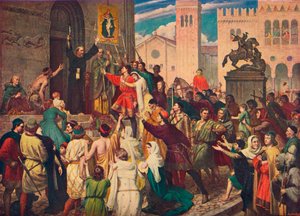 Remete Péter az első keresztes hadjáratot hirdeti, c1095 1905 alkotó: Unbekannt