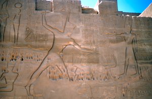 Seti fáraó, rabszolgák elfogása, Luxor, Egyiptom alkotó: Unbekannt