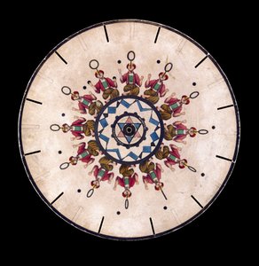 Phenakistiscope (Phenakistoscope) korong egy zsonglőrt ábrázol, 1830 körül alkotó: Unbekannt