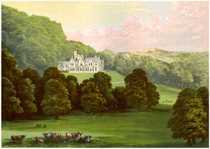 Philiphaugh, Selkirkshire, Skócia, Baronet Murray otthona, 1880 alkotó: Unbekannt
